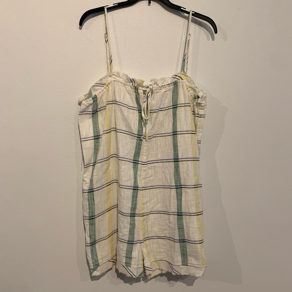 urban outfitters plaid romper